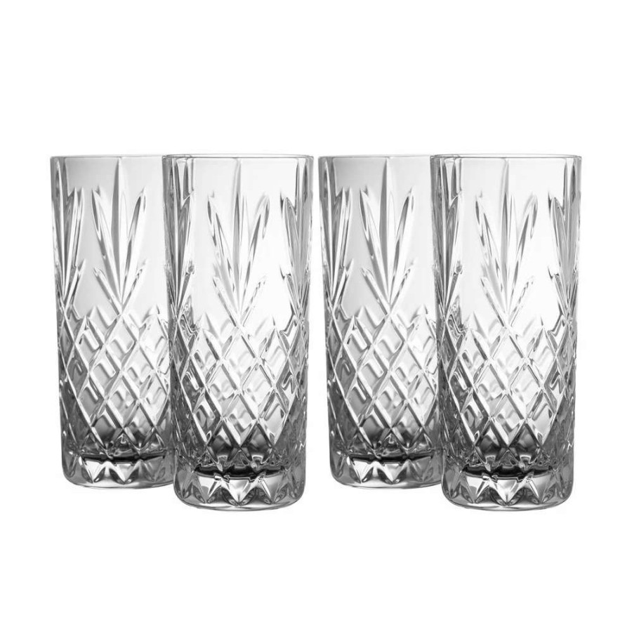 Barware * | Belleek Pottery Ltd Galway Renmore Hiball Glasses, Set Of Four