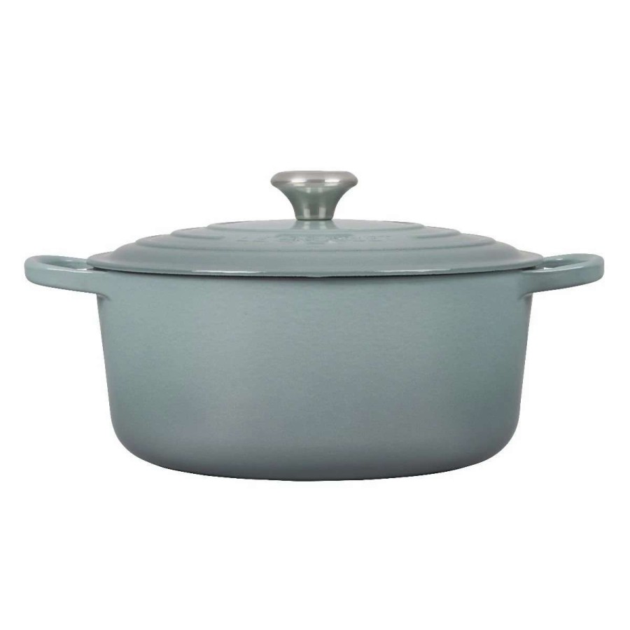 Dutch Ovens & Braisers * | Le Creuset 7.25 Qt. Round Signature Dutch Oven With Stainless Steel Knob | Sea Salt