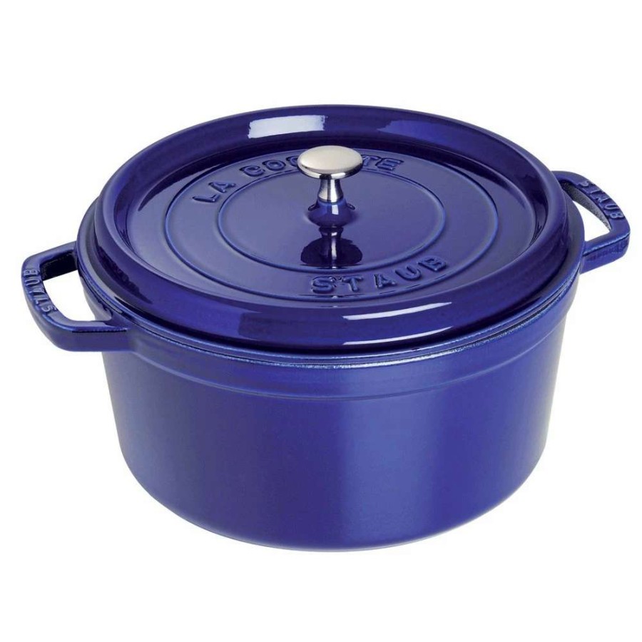 Dutch Ovens & Braisers * | Staub 9 Qt. Round Cocotte/Dutch Oven | Dark Blue