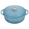 Dutch Ovens & Braisers * | Le Creuset 2.75 Qt. Shallow Round Dutch Oven | Caribbean