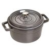 Dutch Ovens & Braisers * | Staub 2.75 Qt. Round Cocotte/Dutch Oven | Graphite Grey