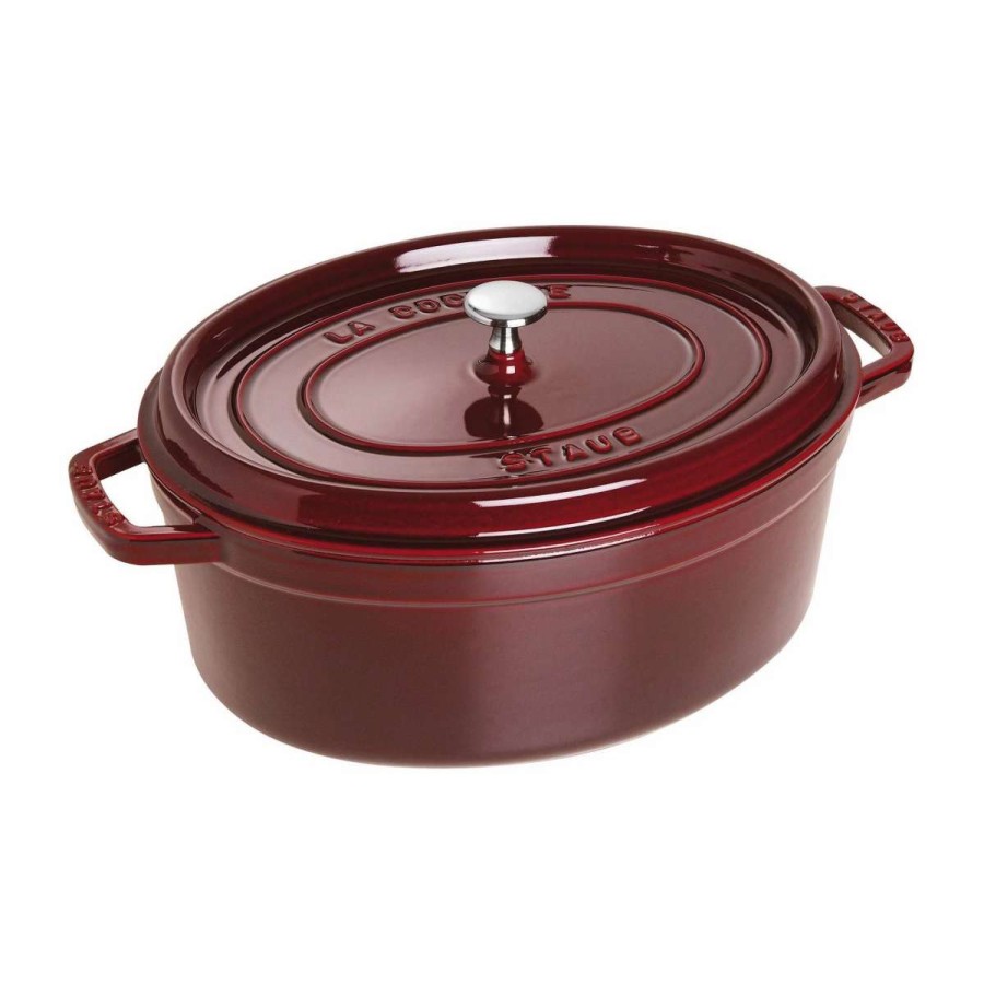 Dutch Ovens & Braisers * | Staub 7 Qt. Oval Cocotte/Dutch Oven | Grenadine