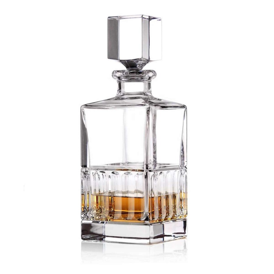 Barware * | Cashs Crystal Cashs Ireland, Dunloe Square Whiskey Decanter