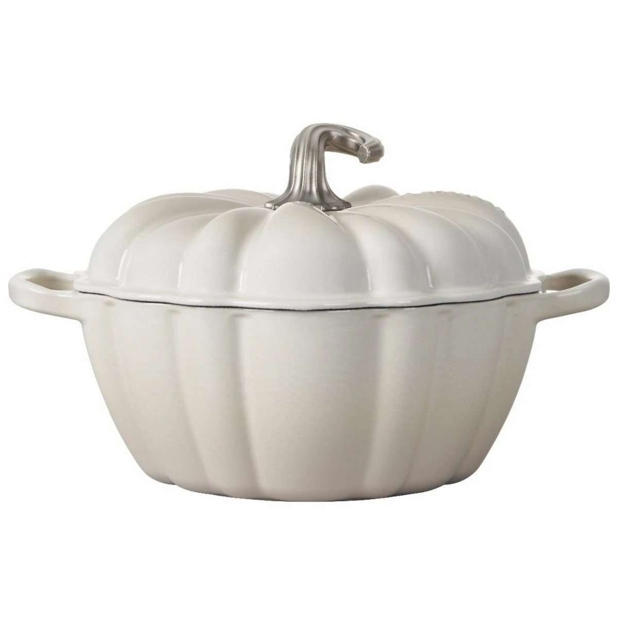 Dutch Ovens & Braisers * | Le Creuset 4 Qt. Pumpkin Cocotte | Meringue