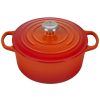 Dutch Ovens & Braisers * | Le Creuset 4.5 Qt. Round Signature Dutch Oven With Stainless Steel Knob | Flame Orange