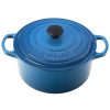 Dutch Ovens & Braisers * | Le Creuset 4.5 Qt. Round Signature Cast Iron Dutch Oven | Marseille Blue