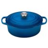 Dutch Ovens & Braisers * | Le Creuset 2.75 Qt. Oval Signature Dutch Oven With Stainless Steel Knob | Marseille Blue