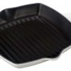 Grill Pans & Griddles * | Le Creuset 10.25 Square Signature Cast Iron Grill Skillet | White