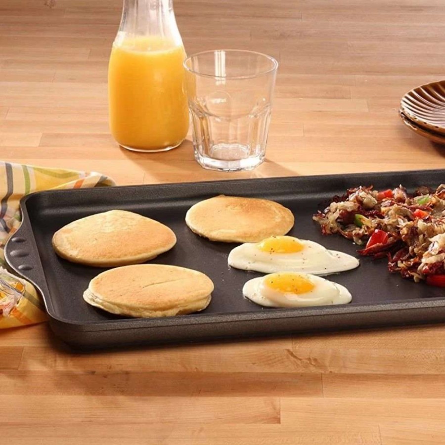 Grill Pans & Griddles * | Swiss Diamond | Hd Double Burner Griddle 17 X 11