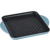 Grill Pans & Griddles * | Le Creuset 9.5 Square Signature Enameled Cast Iron Grill Pan | Caribbean Blue