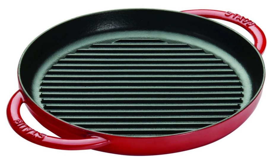 Grill Pans & Griddles * | Staub 10 Cast Iron Pure Grill Pan | Multiple Colors Available