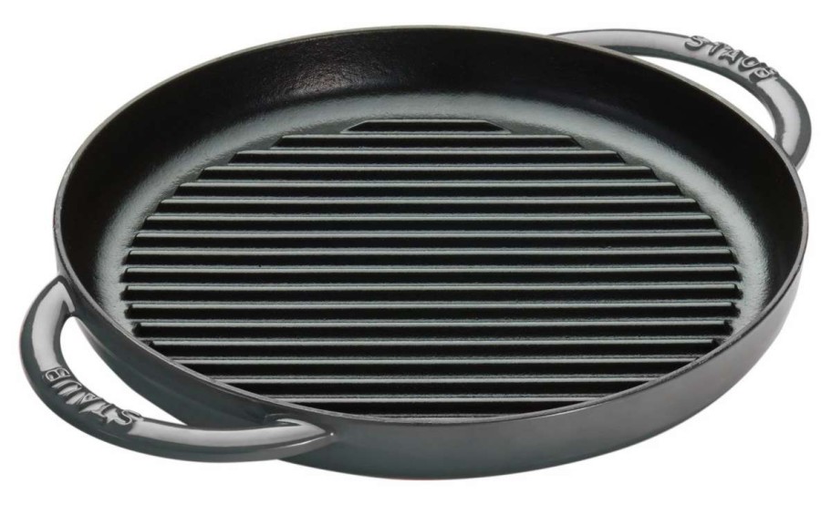 Grill Pans & Griddles * | Staub 10 Cast Iron Pure Grill Pan | Multiple Colors Available