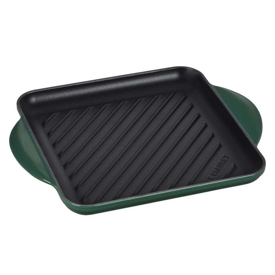 Grill Pans & Griddles * | Le Creuset 9.5 Square Signature Enameled Cast Iron Grill Pan | Artichaut