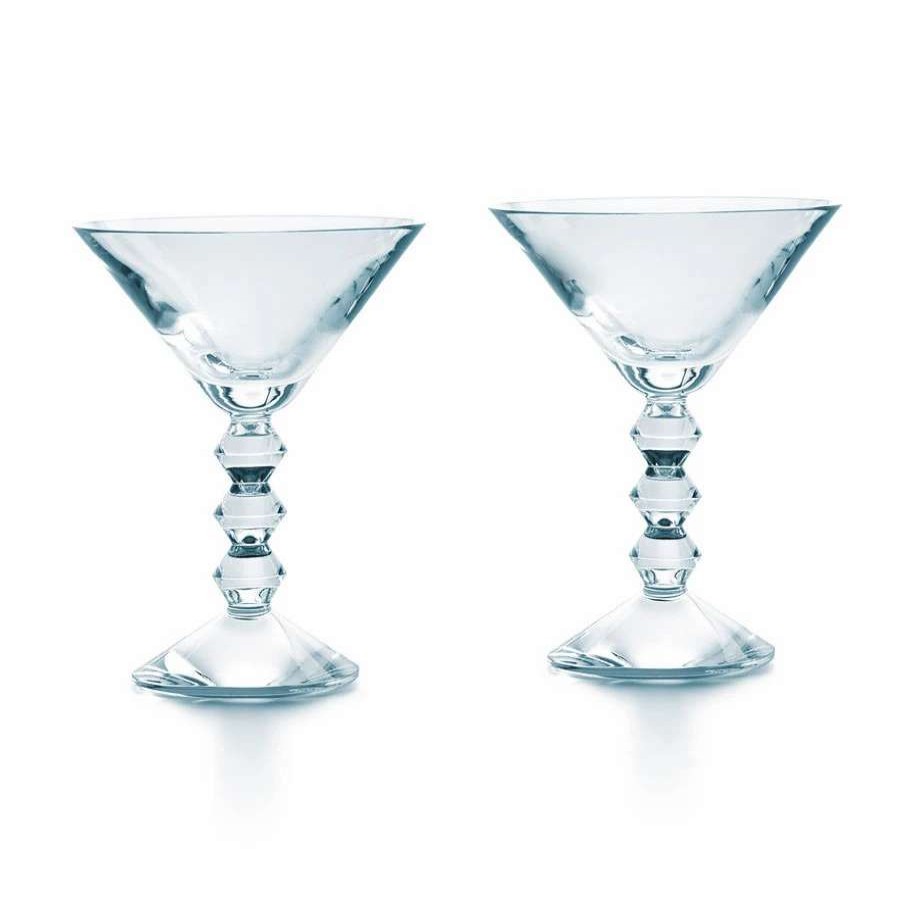 Barware * | Baccarat Crystal Vega Martini Glasses Clear, Pair