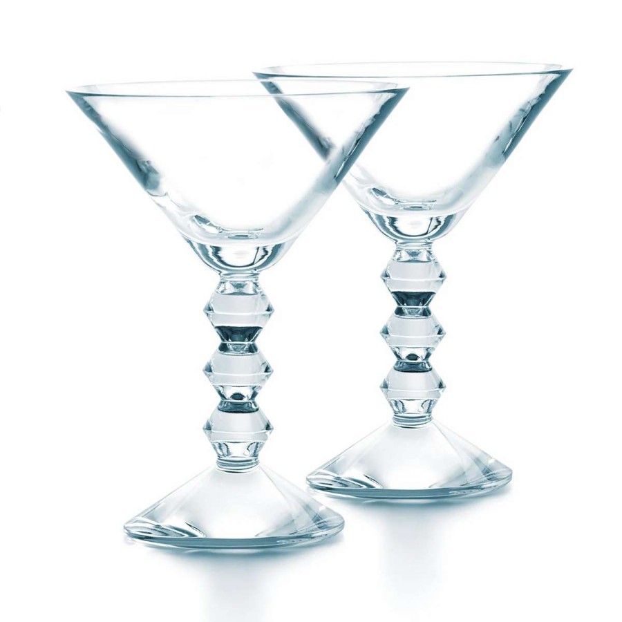 Barware * | Baccarat Crystal Vega Martini Glasses Clear, Pair