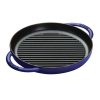 Grill Pans & Griddles * | Staub 10 Cast Iron Pure Grill Pan | Dark Blue