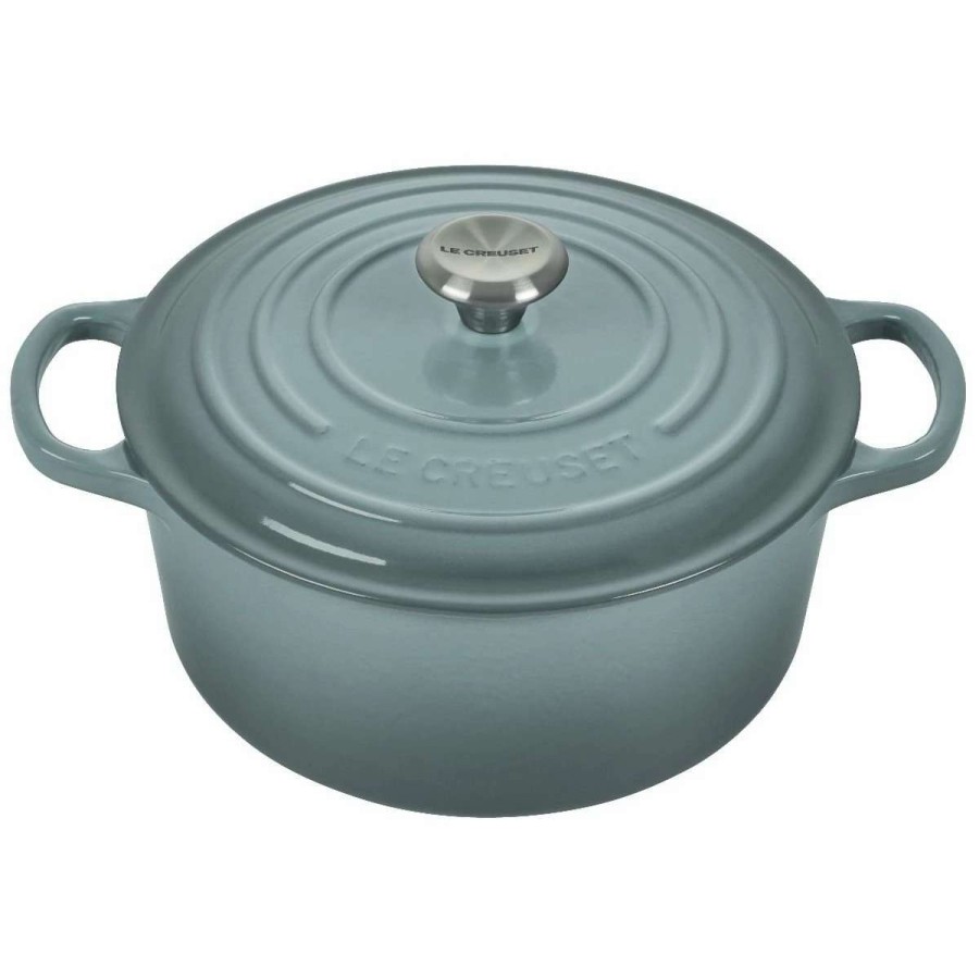 Dutch Ovens & Braisers * | Le Creuset 3.5 Qt. Round Signature Dutch Oven With Stainless Steel Knob| Sea Salt