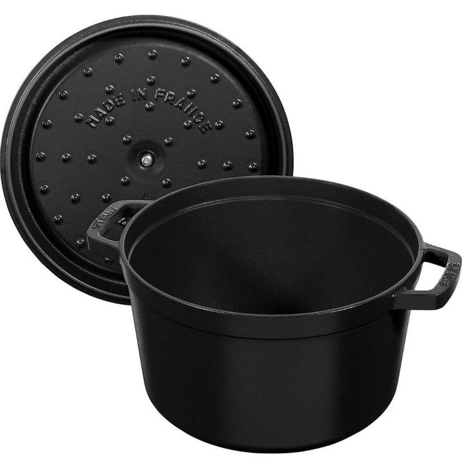 Dutch Ovens & Braisers * | Staub 5 Qt Tall Cocotte | Black