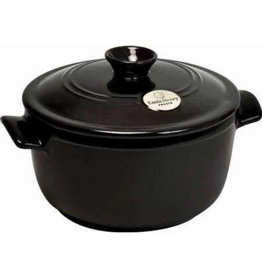 Dutch Ovens & Braisers * | Emile Henry 5.5 Qt. Round Dutch Oven | Charcoal