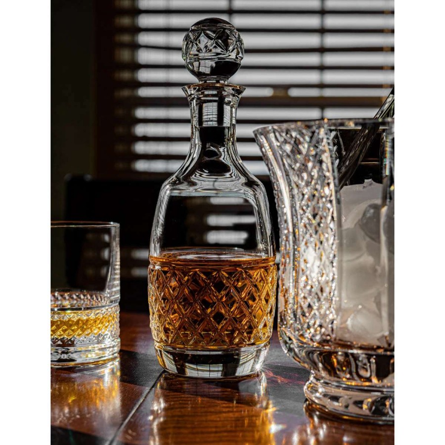 Barware * | Cashs Crystal Cashs Ireland Cooper Rounded Whiskey Decanter