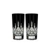 Barware * | Waterford Crystal, Lismore Black Crystal Hiball Tumbler, Pair