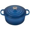 Dutch Ovens & Braisers * | Le Creuset 3.5 Qt. Round Signature Dutch Oven With Stainless Steel Knob | Marseille Blue