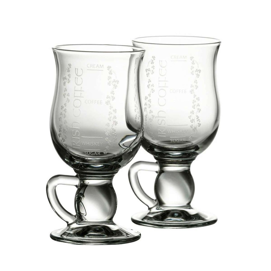 Barware * | Belleek Pottery Ltd Galway Irish Coffee Pair