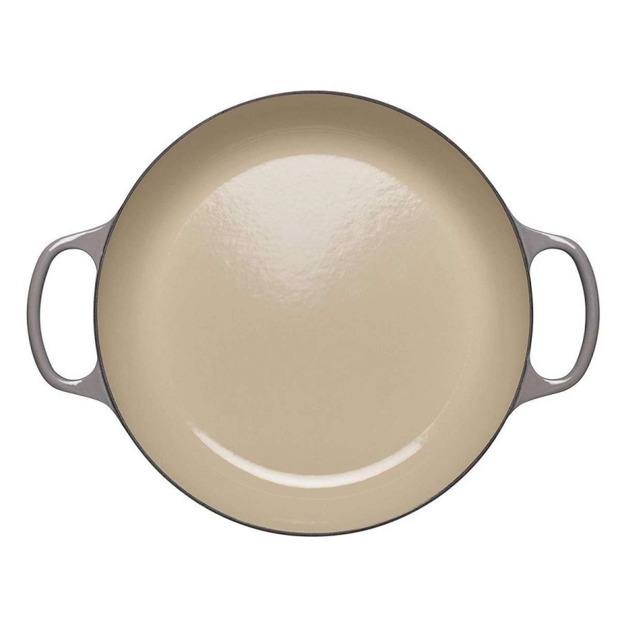 Dutch Ovens & Braisers * | Le Creuset 2.25 Qt. Signature Enameled Cast Iron Braiser With Stainless Steel Knob | Oyster Grey