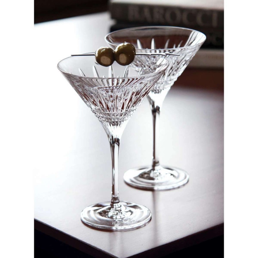 Barware * | Waterford Crystal Lismore Diamond Martini, Pair