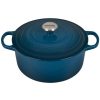 Dutch Ovens & Braisers * | Le Creuset 5.5 Qt. Round Signature Cast Iron Dutch Oven With Stainless Steel Knob | Deep Teal