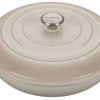 Dutch Ovens & Braisers * | Le Creuset 5 Qt. Signature Enameled Cast Iron Braiser With Stainless Steel Knob | Meringue White