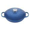 Dutch Ovens & Braisers * | Le Creuset 2.25 Qt. Signature Braiser With Stainless Steel Knob | Noel (Marseille Blue)