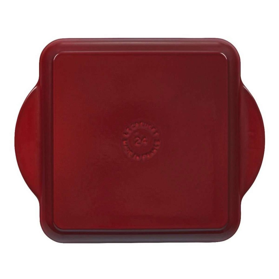 Grill Pans & Griddles * | Le Creuset 9.5 Square Signature Enameled Cast Iron Grill Pan | Cerise/Cherry Red