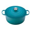 Dutch Ovens & Braisers * | Le Creuset 7.25 Qt. Round Signature Dutch Oven With Stainless Steel Knob | Caribbean Blue