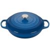 Dutch Ovens & Braisers * | Le Creuset 3.5 Qt. Signature Enameled Cast Iron Braiser With Stainless Steel Knob | Marseille Blue