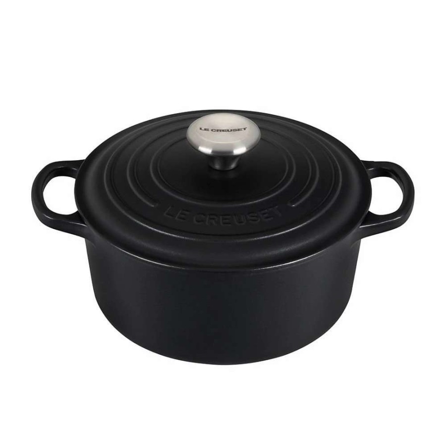 Dutch Ovens & Braisers * | Le Creuset 3.5 Qt. Round Signature Dutch Oven With Stainless Steel Knob | Licorice