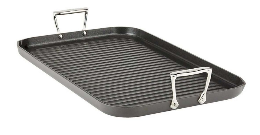 Grill Pans & Griddles * | All-Clad Ha1 Hard Anodzied Nonstick Grande Grille | 13 X 20