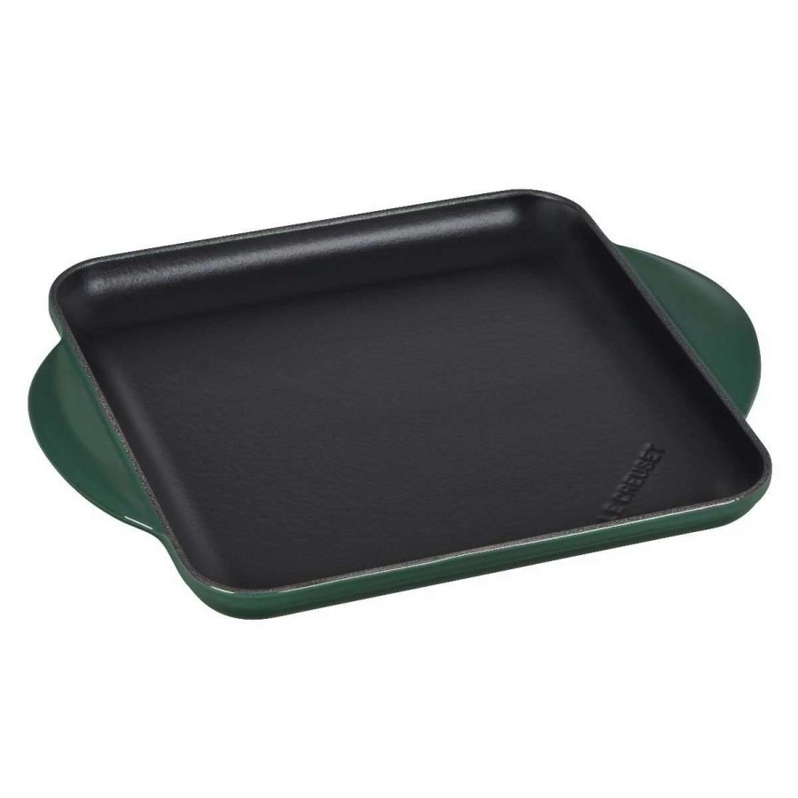 Grill Pans & Griddles * | Le Creuset 9.5 Square Signature Enameled Cast Iron Griddle Pan | Artichaut