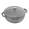 Dutch Ovens & Braisers * | Staub 3.75 Qt Essential French Oven With Lilly Lid | Graphite Grey