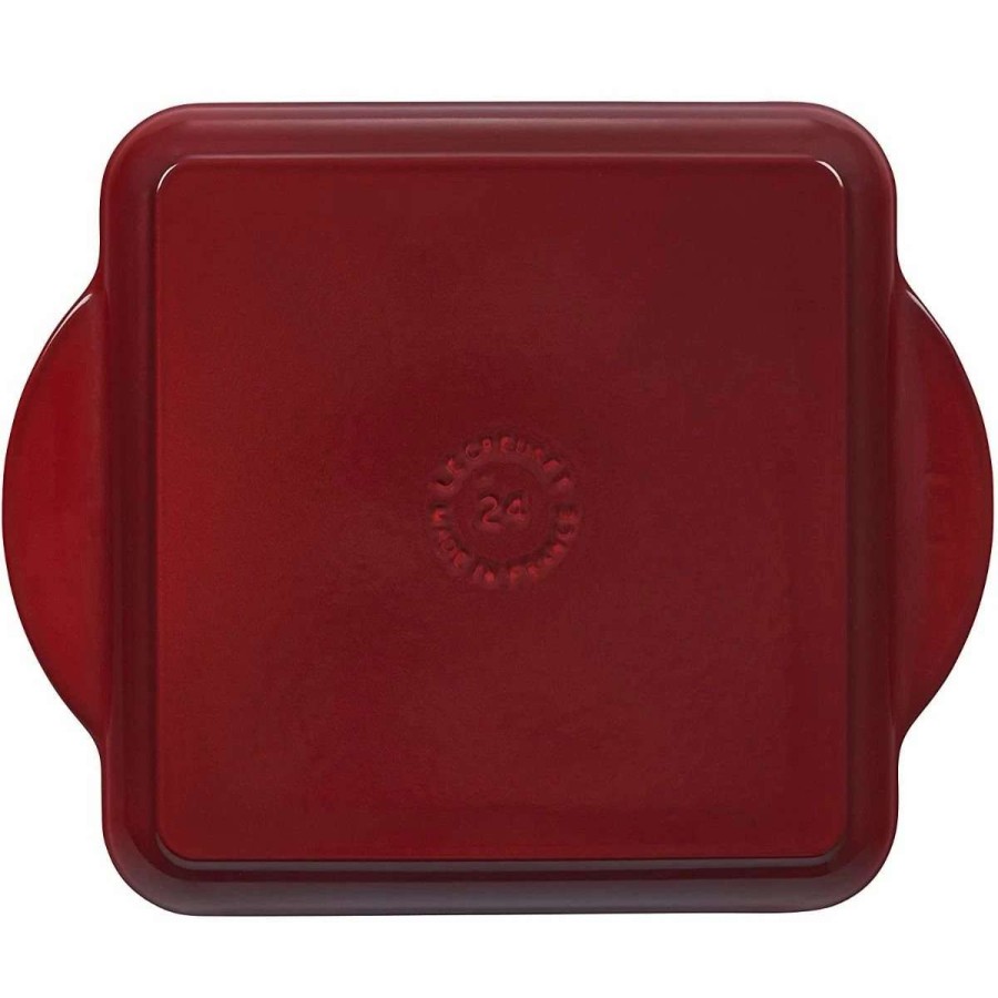 Grill Pans & Griddles * | Le Creuset 9.5 Square Signature Enameled Cast Iron Griddle Pan | Cerise/Cherry Red