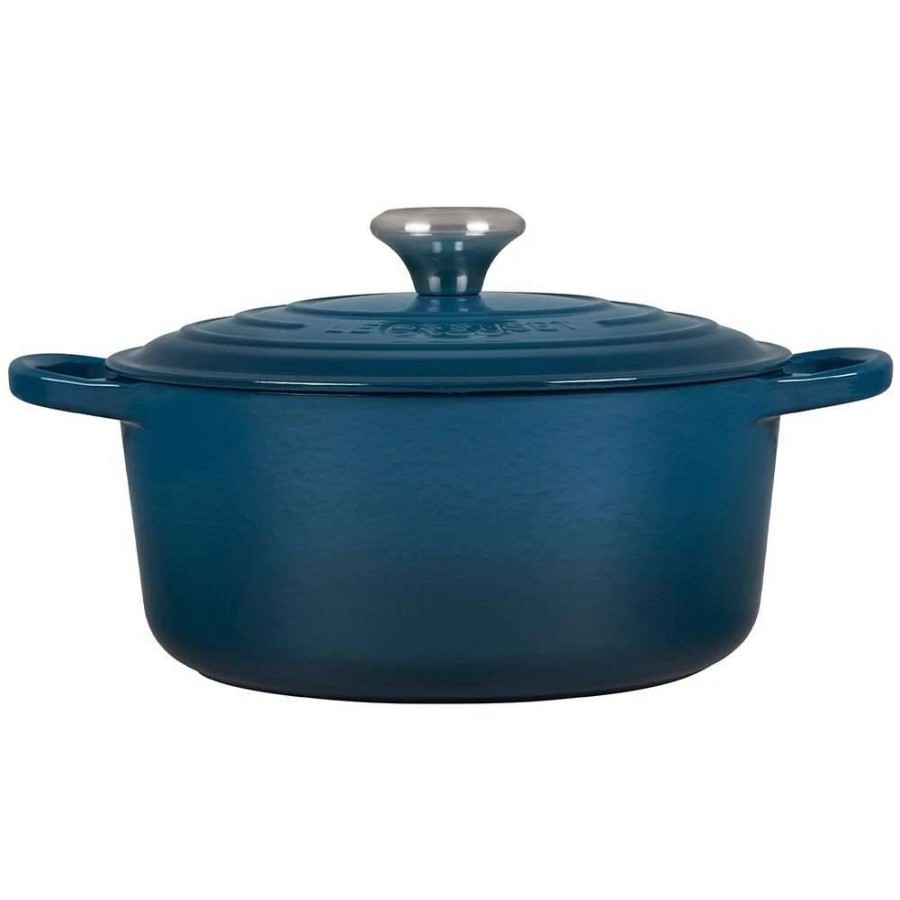 Dutch Ovens & Braisers * | Le Creuset 4.5 Qt. Round Signature Dutch Oven With Stainless Steel Knob | Deep Teal