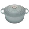 Dutch Ovens & Braisers * | Le Creuset 4.5 Qt. Round Signature Dutch Oven With Stainless Steel Knob | Sea Salt