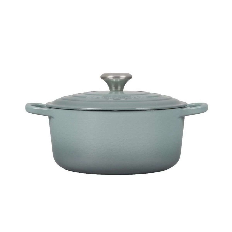 Dutch Ovens & Braisers * | Le Creuset 4.5 Qt. Round Signature Dutch Oven With Stainless Steel Knob | Sea Salt