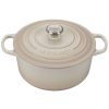 Dutch Ovens & Braisers * | Le Creuset 5.5 Qt. Round Signature Cast Iron Dutch Oven With Stainless Steel Knob | Meringue White