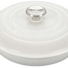 Dutch Ovens & Braisers * | Le Creuset 2.25 Qt. Signature Enameled Cast Iron Braiser With Stainless Steel Knob | White