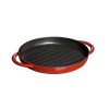 Grill Pans & Griddles * | Staub 10 Cast Iron Pure Grill Pan | Cherry Red