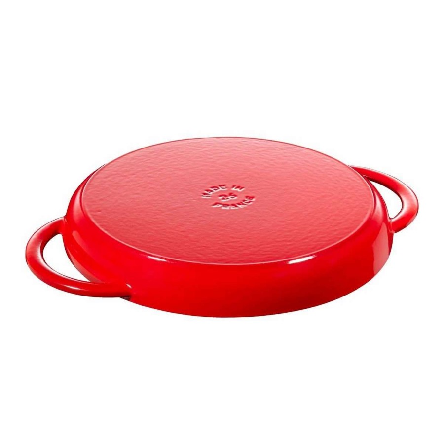 Grill Pans & Griddles * | Staub 10 Cast Iron Pure Grill Pan | Cherry Red