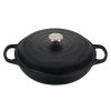 Dutch Ovens & Braisers * | Le Creuset 3.5 Qt. Signature Enameled Cast Iron Braiser With Stainless Steel Knob | Licorice