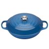 Dutch Ovens & Braisers * | Le Creuset 2.25 Qt. Signature Enameled Cast Iron Braiser With Stainless Steel Knob | Marseille Blue