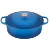 Dutch Ovens & Braisers * | Le Creuset 9.5 Qt. Oval Signature Dutch Oven With Stainless Steel Knob | Marseille Blue